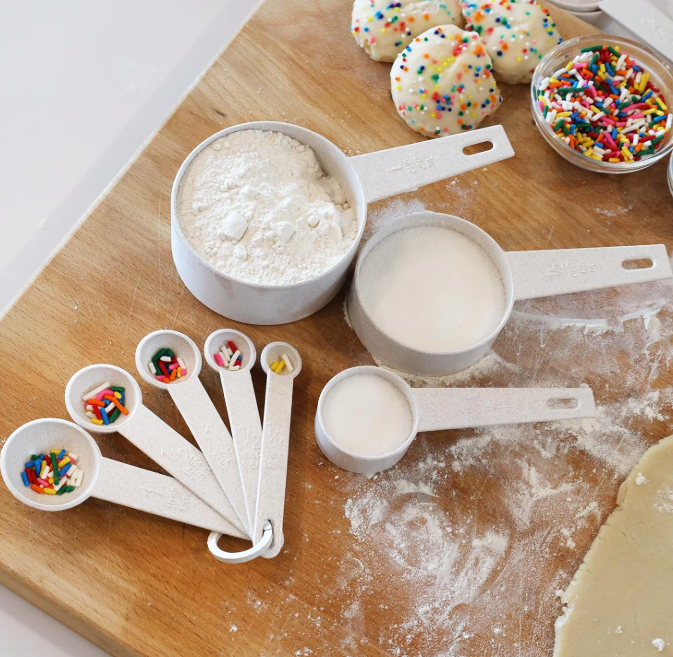 10-Piece Wheat Straw Measuring Cup and Spoon Set