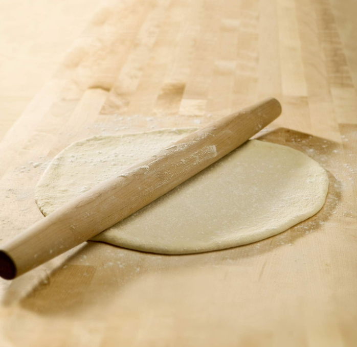 French-style wooden rolling pin (1 pc), tapered design suitable for cookies, pie crusts, and shaping dough - Image 2