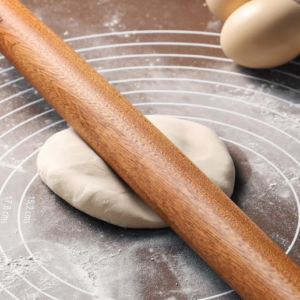 Sapele wood French-style rolling pin (1 pc), suitable for daily dough preparation and home baking