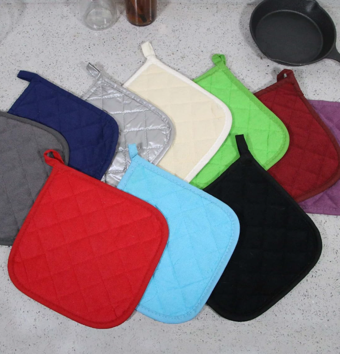 5-piece cotton trivet set for insulating hot pots, baking pans, and kitchenware - Image 2