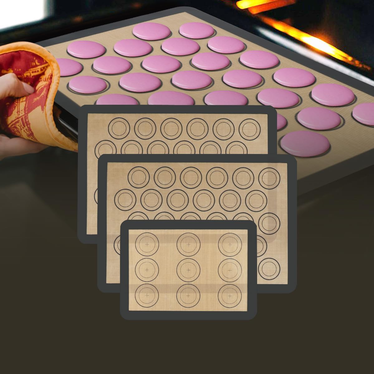 Multi-Purpose Silicone Baking Mat Set