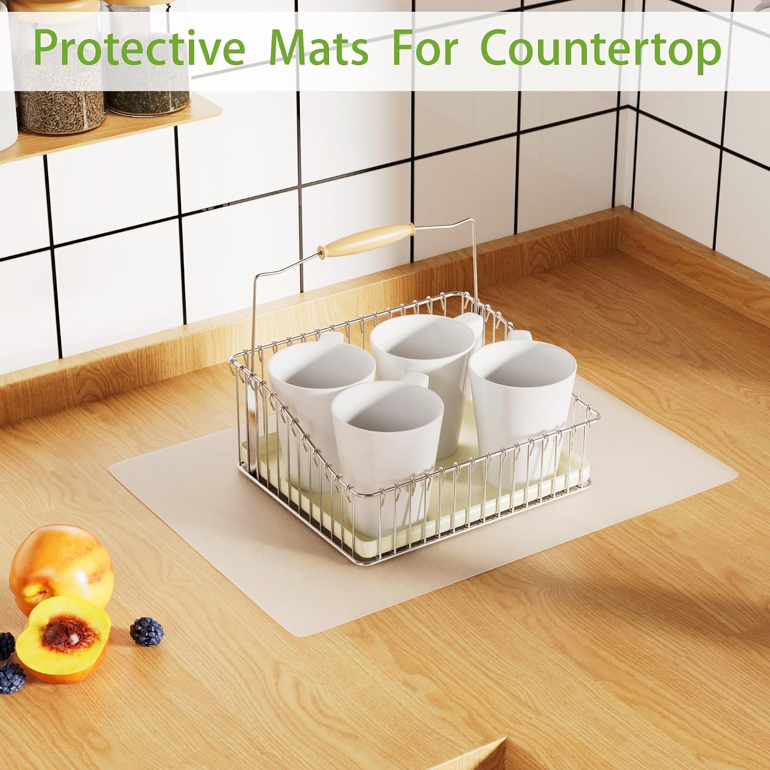 Transparent, Non-Slip Silicone Kitchen Mat - Image 2